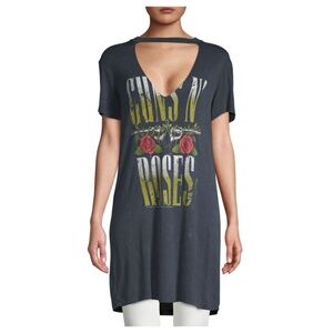 Guns N Roses Graphic Tee Mimi Chica Bravado T-Shirt Tunic Band